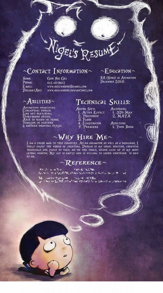 An Illustrators Dream CV