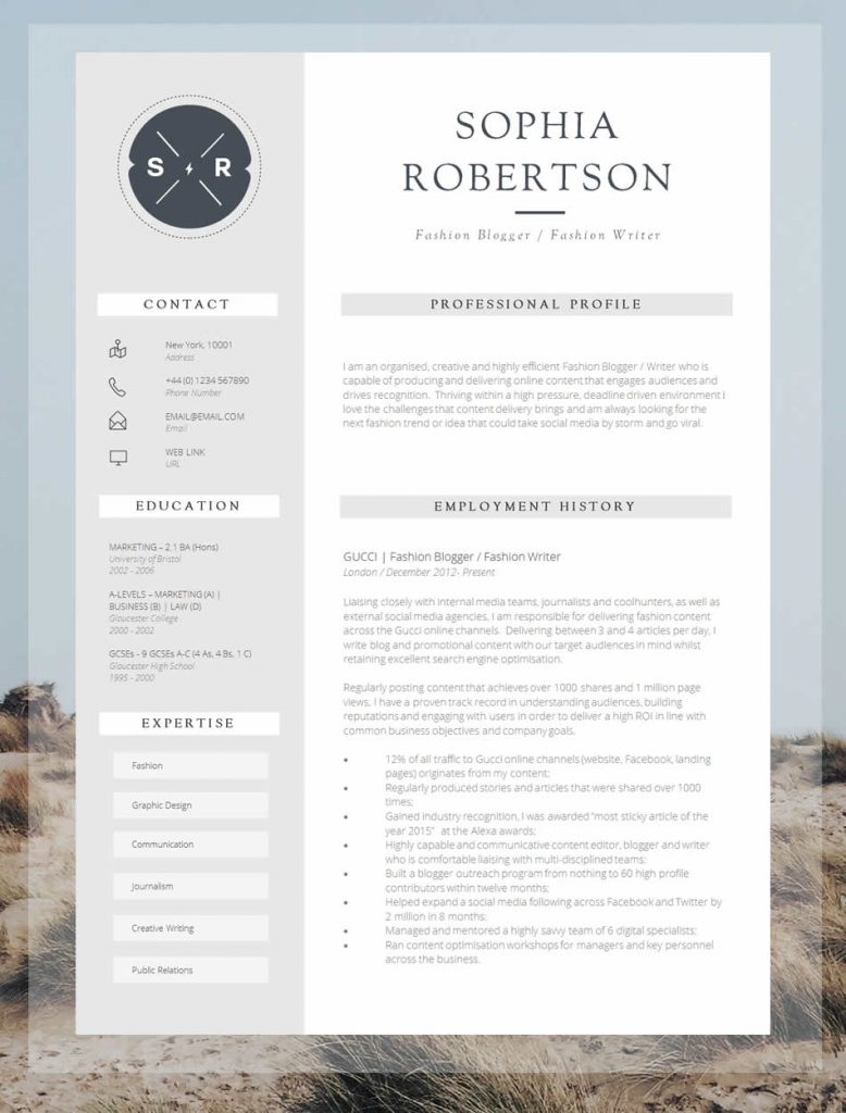 Editable Resume Template