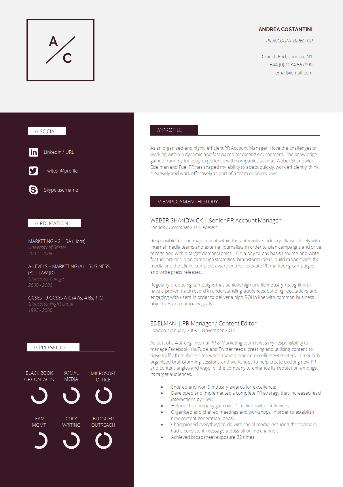 CV Template
