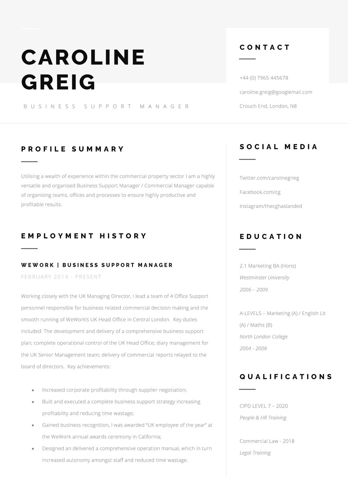 Professional Resume Template