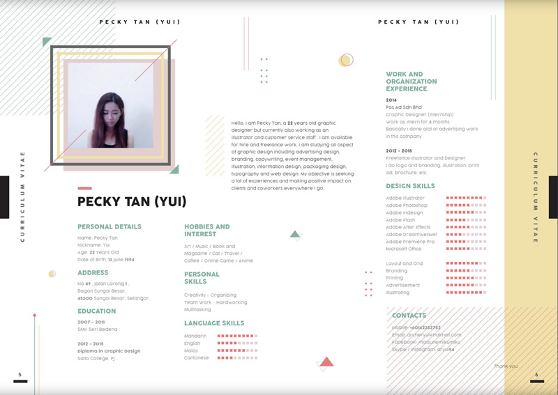 Creative CV & Portfolio Example 